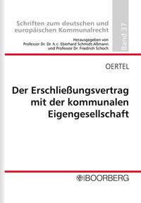 Vorderes Coverbild Der Erschließungsvertrag mit der kommunalen Eigengesellschaft