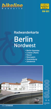 Vorderes Coverbild Radwanderkarte Berlin Nordwest RW-B01