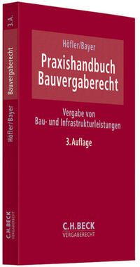 Vorderes Coverbild Praxishandbuch Bauvergaberecht
