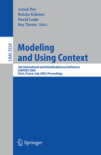 Vorderes Coverbild Modeling and Using Context