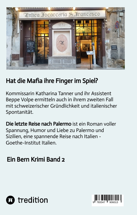 Rückseitencover Die letzte Reise nach Palermo