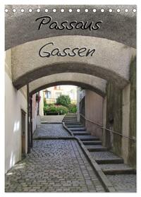 Vorderes Coverbild Passaus Gassen (Tischkalender 2025 DIN A5 hoch), CALVENDO Monatskalender