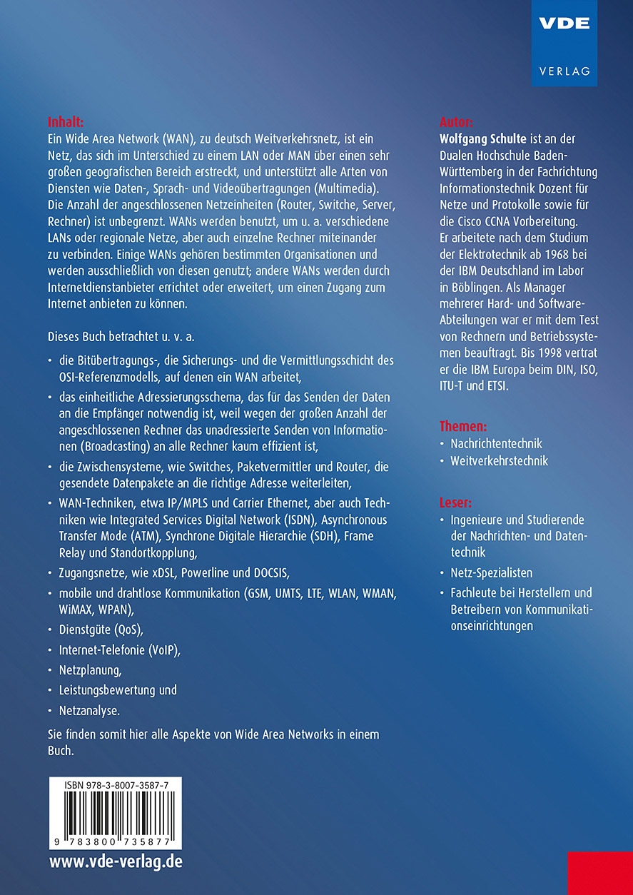 Rückseitencover WAN - Wide Area Network