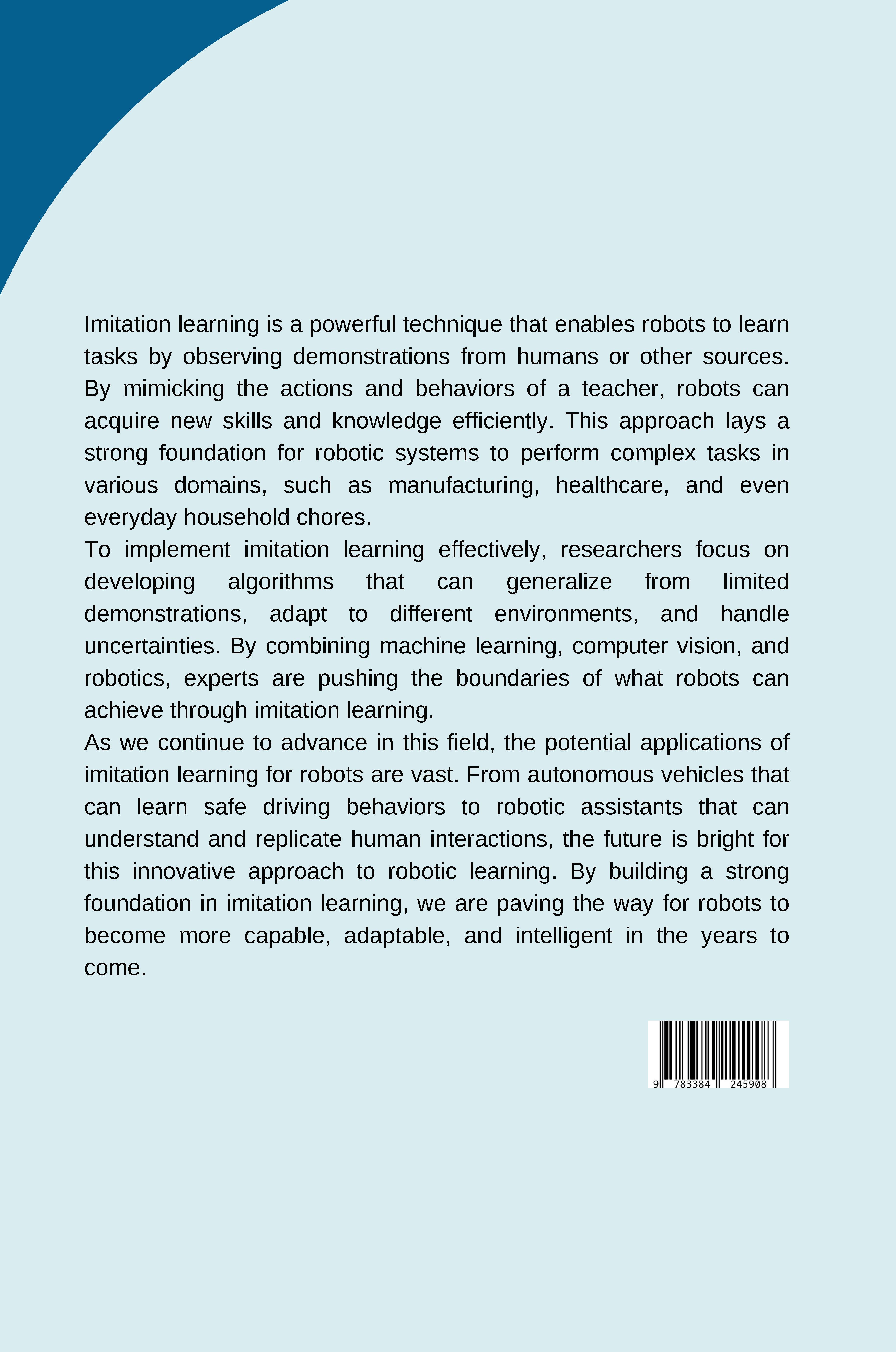 Rückseitencover Imitation Learning for Robots: Building a Strong Foundation