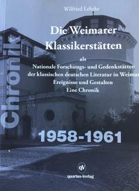 Vorderes Coverbild Die Weimarer Klassikerstätten