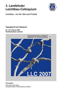 Vorderes Coverbild 3. Landshuter Leichtbau-Colloquium (2007)