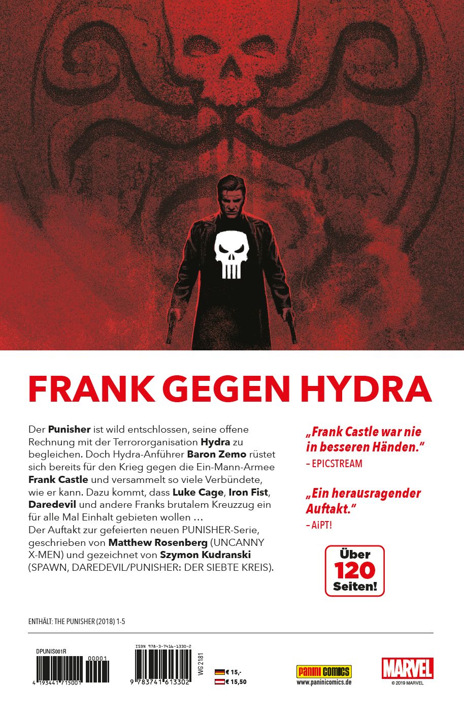 Rückseitencover Punisher - Neustart