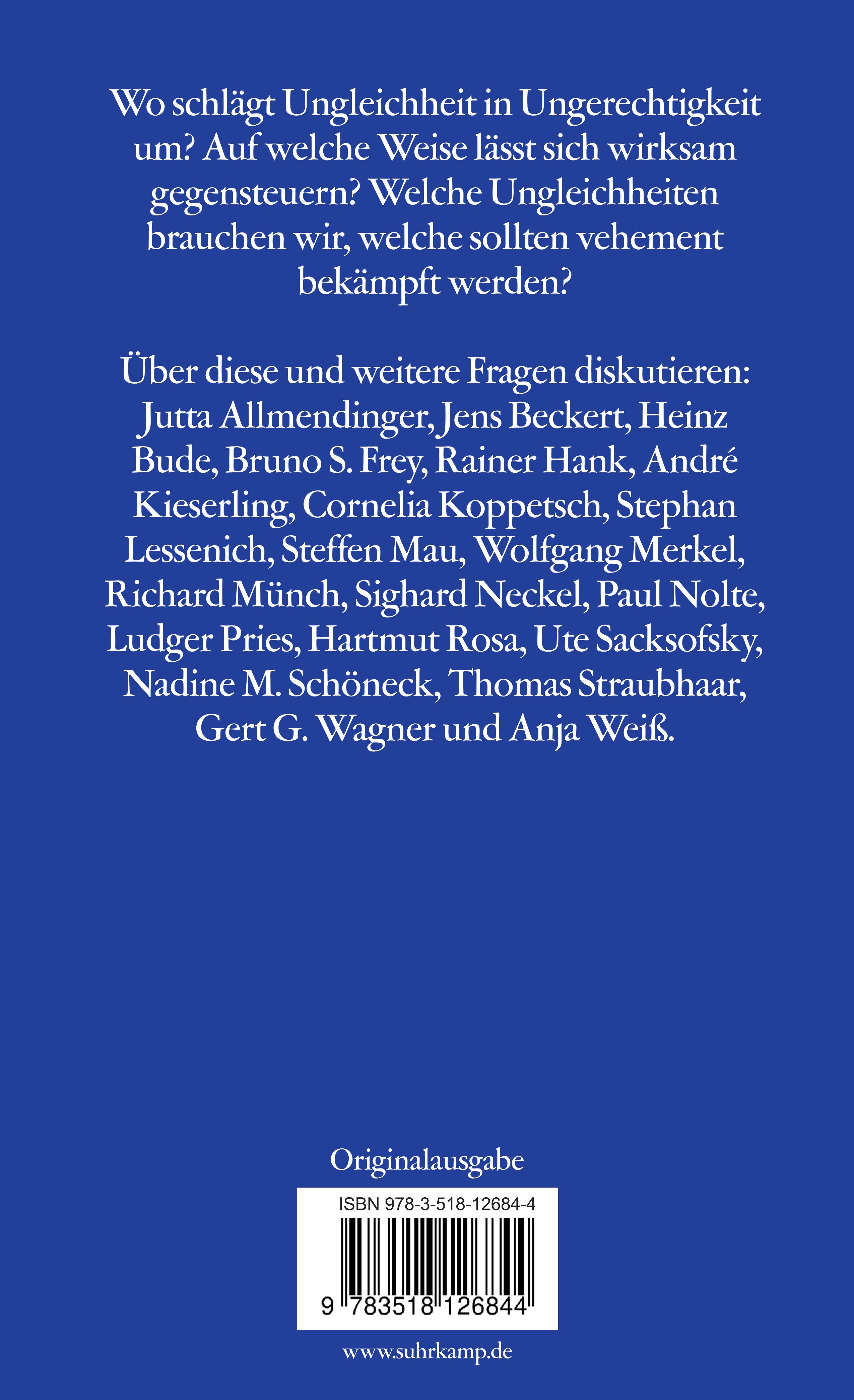 Rückseitencover (Un-)Gerechte (Un-)Gleichheiten