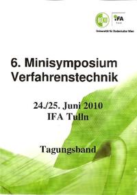 Vorderes Coverbild 6. Minisymposium der Verfahrenstechnik - Tagungsband - Zusammenfassungen der Poster und Vorträge