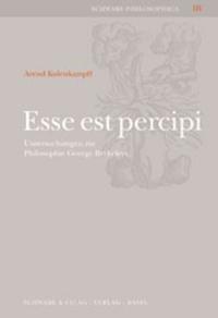 Vorderes Coverbild Esse est percipi