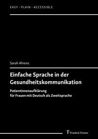 Vorderes Coverbild Einfache Sprache in der Gesundheitskommunikation
