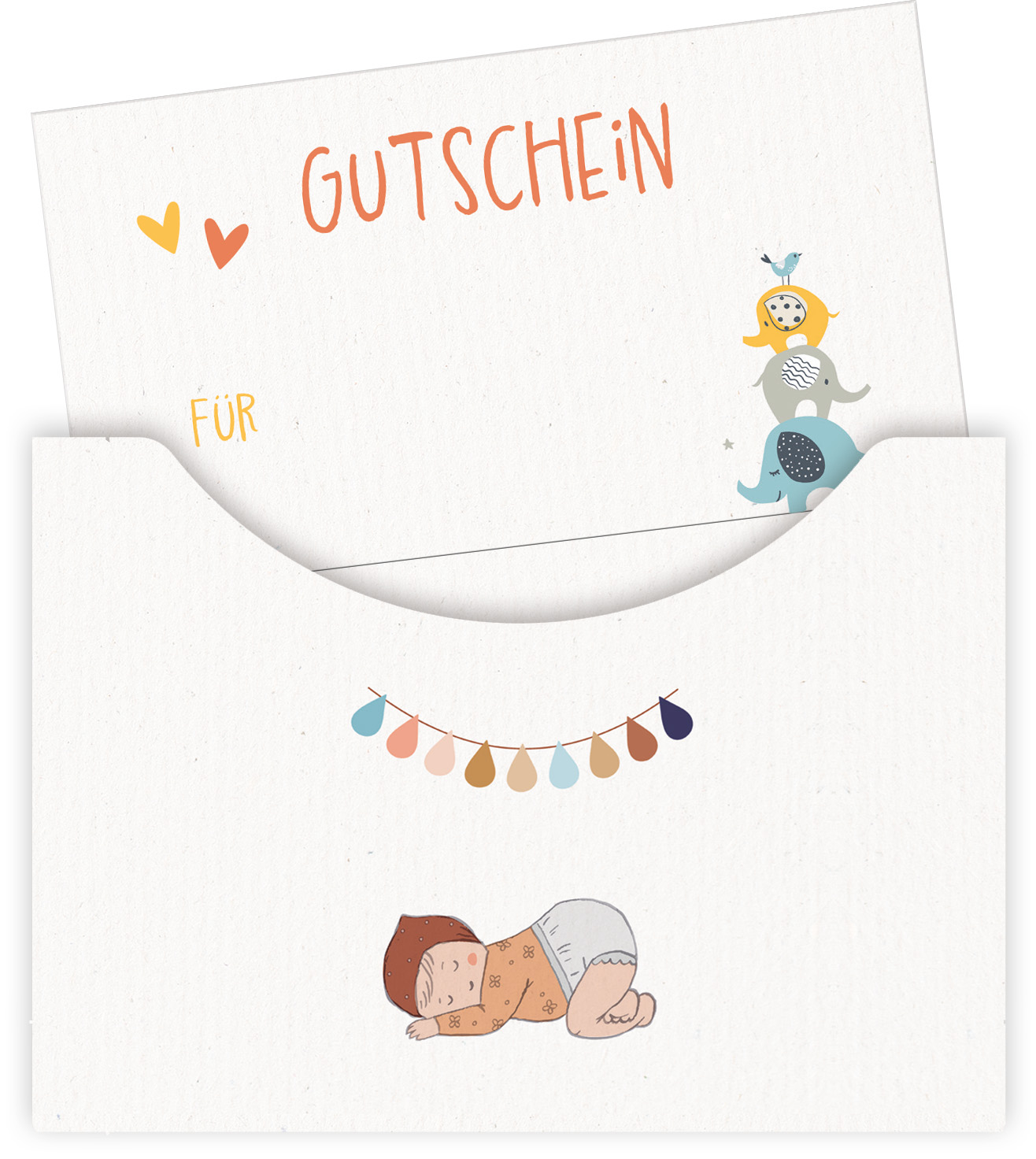 Beispielinhalt (Bild) Die liebsten Wünsche zur Geburt