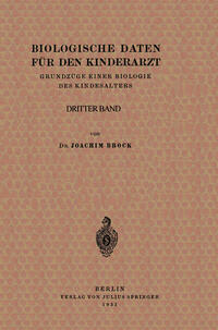 Vorderes Coverbild Biologische Daten für den Kinderarzt
