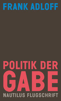 Vorderes Coverbild Politik der Gabe