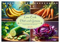 Vorderes Coverbild Low Carb Obst und Gemüse (Tischkalender 2025 DIN A5 quer), CALVENDO Monatskalender