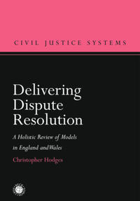 Vorderes Coverbild Delivering Dispute Resolution