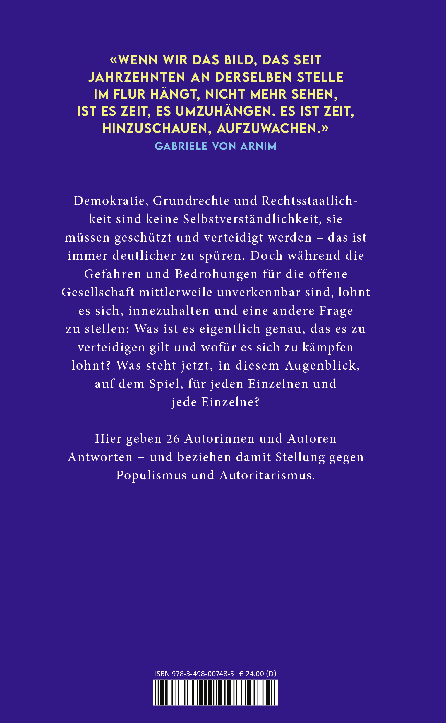 Rückseitencover Demokratie