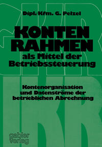 Vorderes Coverbild Kontenrahmen als Mittel der Betriebssteuerung