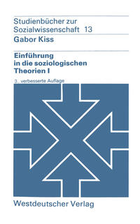 Vorderes Coverbild Einführung in die soziologischen Theorien I