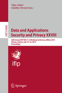 Vorderes Coverbild Data and Applications Security and Privacy XXVIII