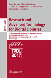 Vorderes Coverbild Research and Advanced Technology for Digital Libraries
