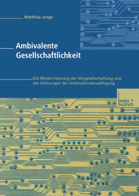 Vorderes Coverbild Ambivalente Gesellschaftlichkeit