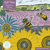 Vorderes Coverbild Puzzle – Kate Heiss, Sonnenblumenfeld