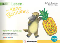 Vorderes Coverbild Lesen mit Rico Schnabel, Heft 3: Vom Wort zum Satz – silbierte Ausgabe, für Bookii