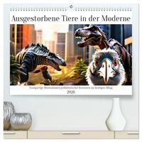 Vorderes Coverbild Ausgestorbene Tiere in der Moderne (hochwertiger Premium Wandkalender 2026 DIN A2 quer), Kunstdruck in Hochglanz