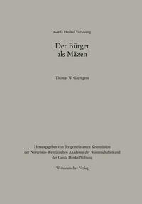Vorderes Coverbild Der Bürger als Mäzen