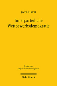 Vorderes Coverbild Innerparteiliche Wettbewerbsdemokratie