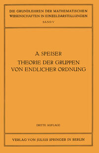 Vorderes Coverbild Die Theorie der Gruppen von Endlicher Ordnung