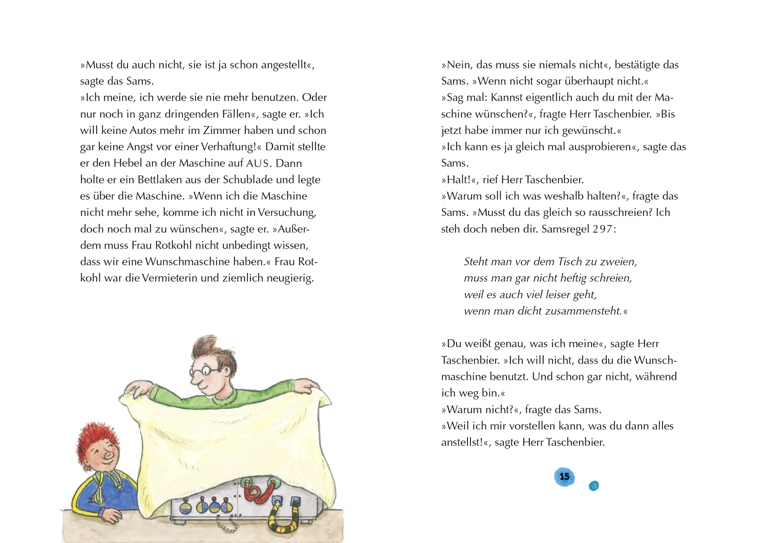 Beispielinhalt (Bild) Das Sams 10. Das Sams und der blaue Drache