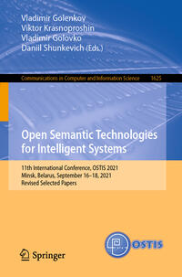 Vorderes Coverbild Open Semantic Technologies for Intelligent Systems