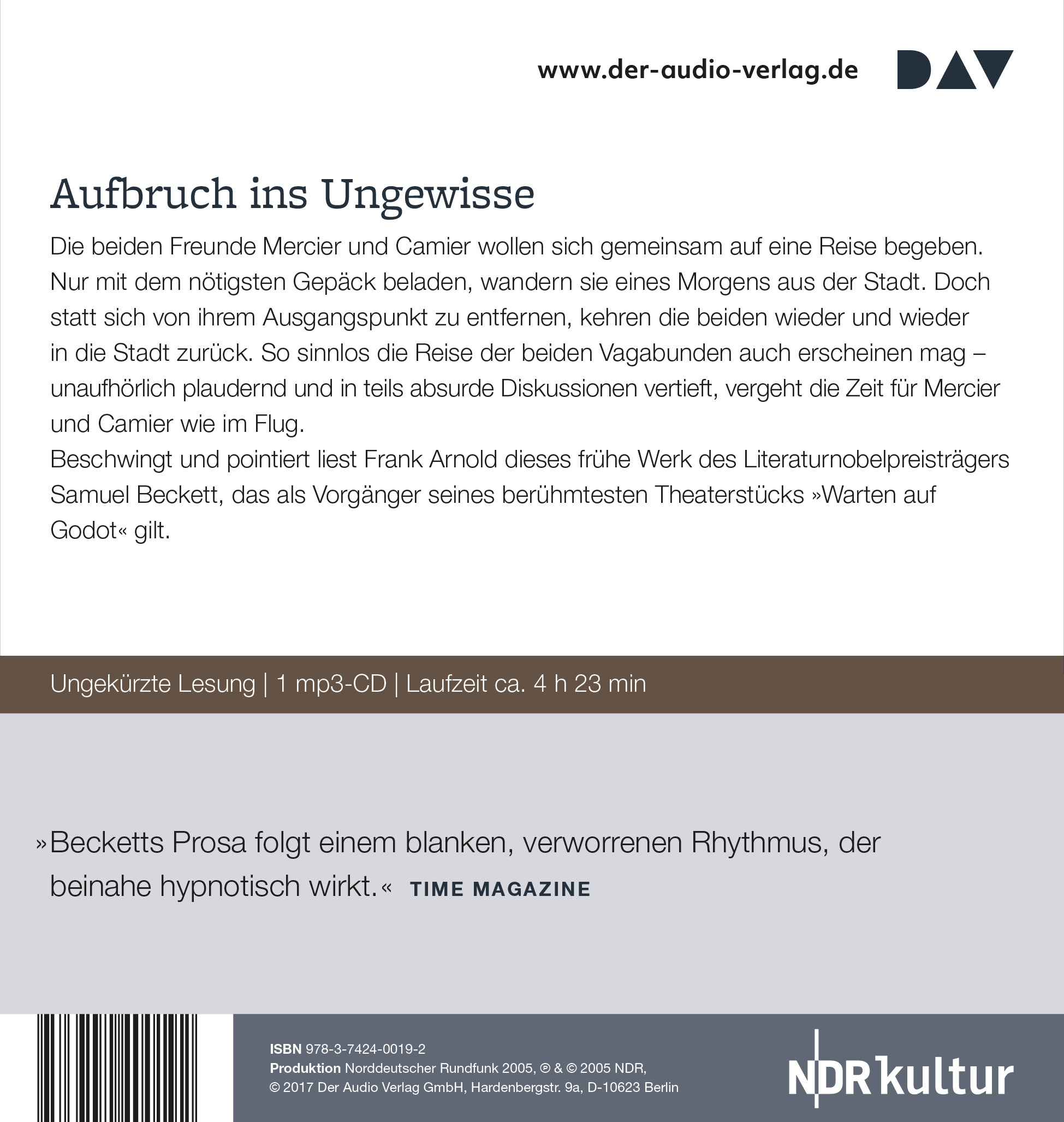 Rückseitencover Mercier und Camier