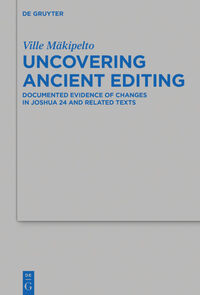 Vorderes Coverbild Uncovering Ancient Editing