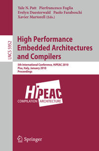 Vorderes Coverbild High Performance Embedded Architectures and Compilers