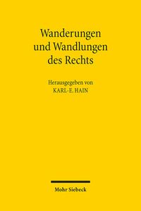 Vorderes Coverbild Wanderungen und Wandlungen des Rechts