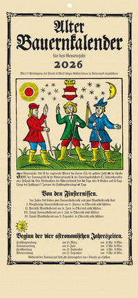 Vorderes Coverbild Alter Bauernkalender 2026
