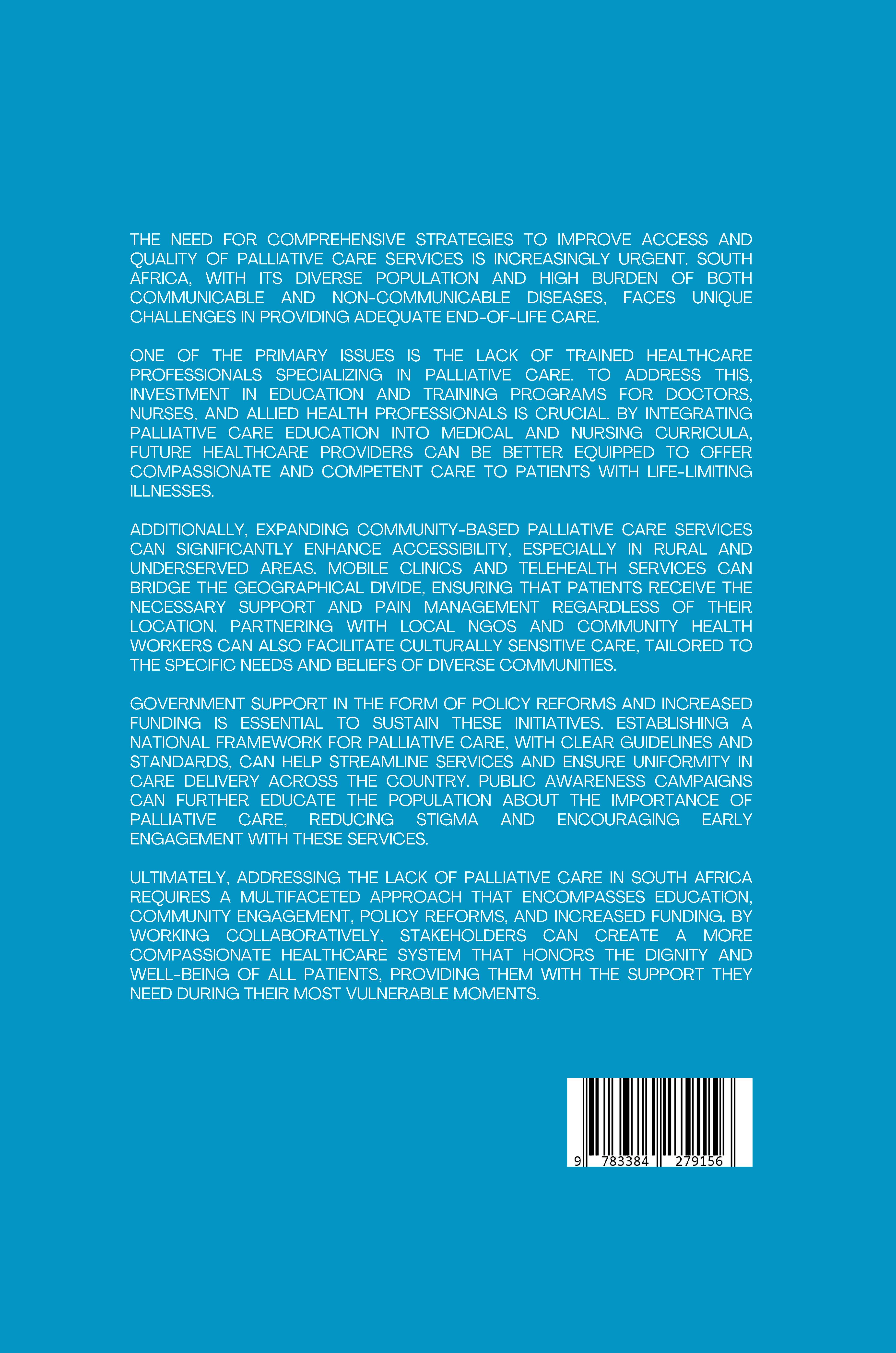 Rückseitencover Bridging the Gap: Addressing the Lack of Palliative Care in South Africa