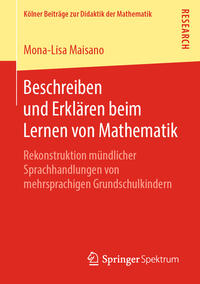 Vorderes Coverbild Beschreiben und Erklären beim Lernen von Mathematik