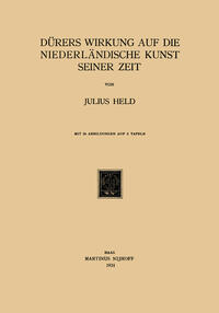 Vorderes Coverbild Dürers Wirkung auf die Niederländische Kunst Seiner Zeit