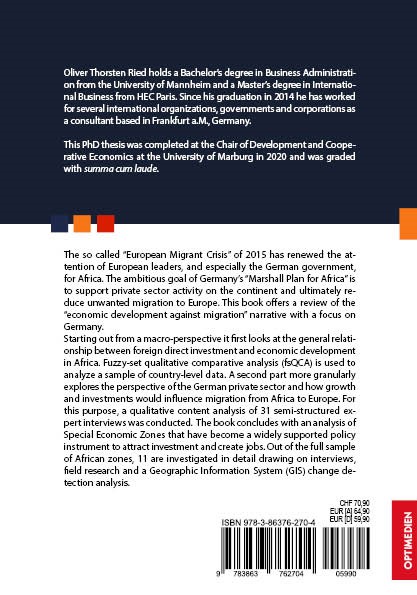 Rückseitencover European Investment Promotion in Africa as a Counter-Migration Initiative?