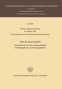 Vorderes Coverbild Ziele der Regionalpolitik