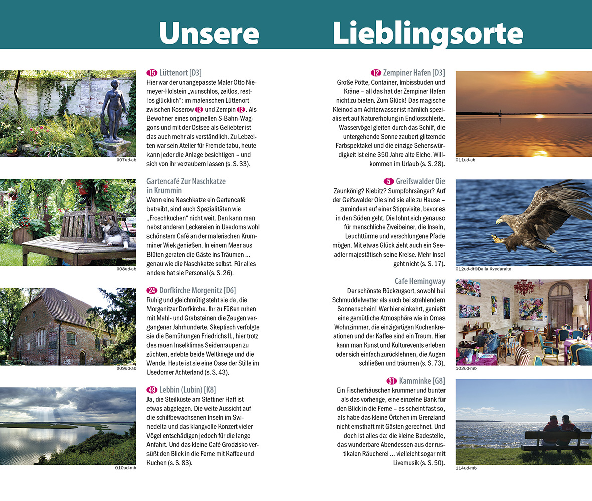 Beispielinhalt (Bild) Reise Know-How InselTrip Usedom mit Swinemünde und Wollin