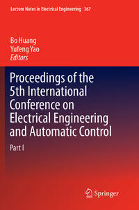 Vorderes Coverbild (hohe Qualität) Proceedings of the 5th International Conference on Electrical Engineering and Automatic Control