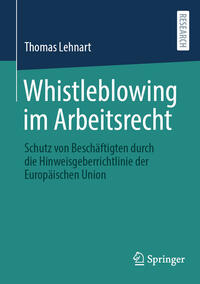 Vorderes Coverbild Whistleblowing im Arbeitsrecht