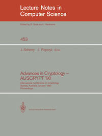 Vorderes Coverbild Advances in Cryptology - AUSCRYPT '90