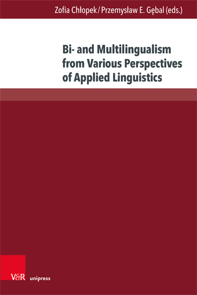 Bild des Mitwirkenden Bi- and Multilingualism from Various Perspectives of Applied Linguistics