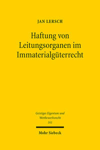 Vorderes Coverbild Haftung von Leitungsorganen im Immaterialgüterrecht